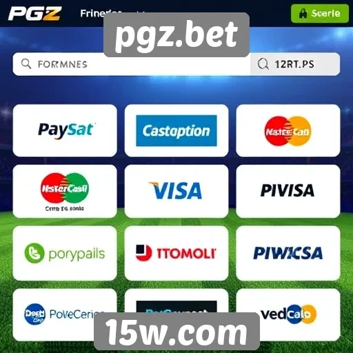 Opções de pagamento oferecidas pelo pgz.bet